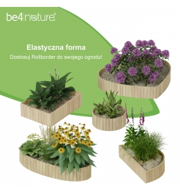 Rollborder II Elastyczny płot ogrodzeniowy 200 x 20 cm