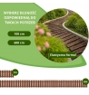 Ścieżka ogrodowa modrzewiowa, szerokość 30 cm - antypoślizgowa, elastyczna, idealny do ogrodu i na taras