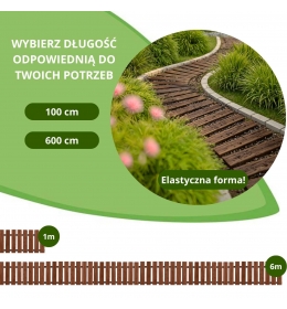 Ścieżka ogrodowa modrzewiowa, szerokość 30 cm - antypoślizgowa, elastyczna, idealny do ogrodu i na taras