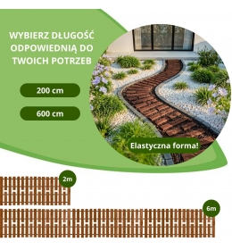 Ścieżka ogrodowa modrzewiowa, szerokość 50 cm - antypoślizgowa, elastyczna, idealny do ogrodu i na taras