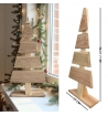 Choinka Dekoracja świąteczna Drewniana choinka z drewna modrzewiowego - 59 cm x 27 cm DIY