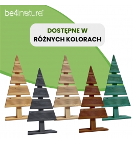 Choinka Dekoracja świąteczna Drewniana choinka z drewna modrzewiowego - 59 cm x 27 cm DIY