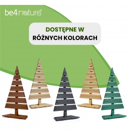 Choinka Dekoracja świąteczna Drewniana choinka z drewna modrzewiowego - 92 cm x 45 cm