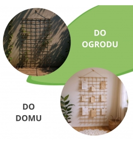 Drabinka wiklinowa wysokość 150 cm - podpora do roślin pnących