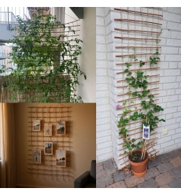 Drabinka wiklinowa wysokość 150 cm - podpora do roślin pnących