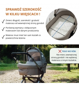 be4home materac owalny AREO dla niemowląt  - do kołyski, wózka i gondoli