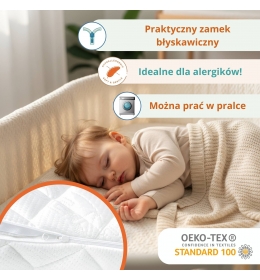 be4home materac owalny AREO dla niemowląt  - do kołyski, wózka i gondoli