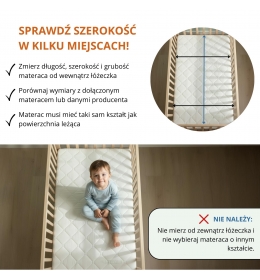 Materac dziecięcy be4home Visco II - materac do łóżeczka, dwustronny, Aloe Vera, Oeko-TEX