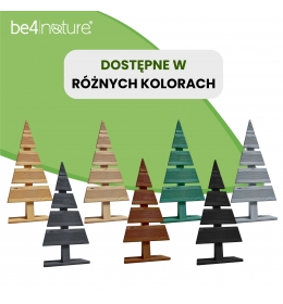 Choinka Dekoracja świąteczna Drewniana choinka z drewna modrzewiowego - 59 cm x 27 cm DIY