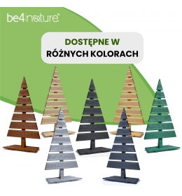 Choinka Dekoracja świąteczna Drewniana choinka z drewna modrzewiowego - 59 cm x 27 cm