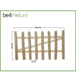 Furtka drewniana brama ogrodzeniowa szerokość 100 cm