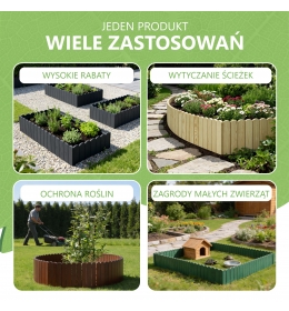 Rollborder - elastyczny płot ogrodzeniowy o wymiarach 200 x 20 cm