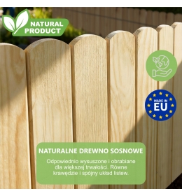 Rollborder - elastyczny płot ogrodzeniowy o wymiarach 200 x 20 cm