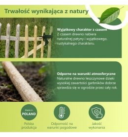 Furtka drewniana brama ogrodzeniowa szerokość 200 cm
